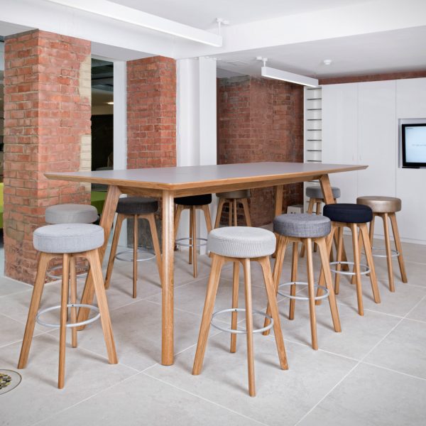 Centro High Stool GTR2, modern bar stools, solid wood bar stools, Connection