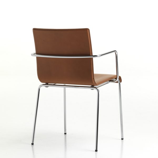 Pedrali Kuadra XL Leather Chair, Pedrali leather chair, Upholstered chair