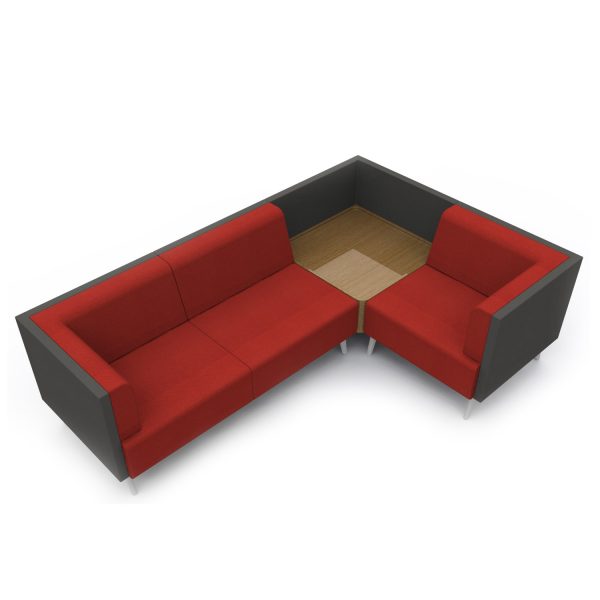 Tryst Sofa Range, acoustic high back seating, connection
