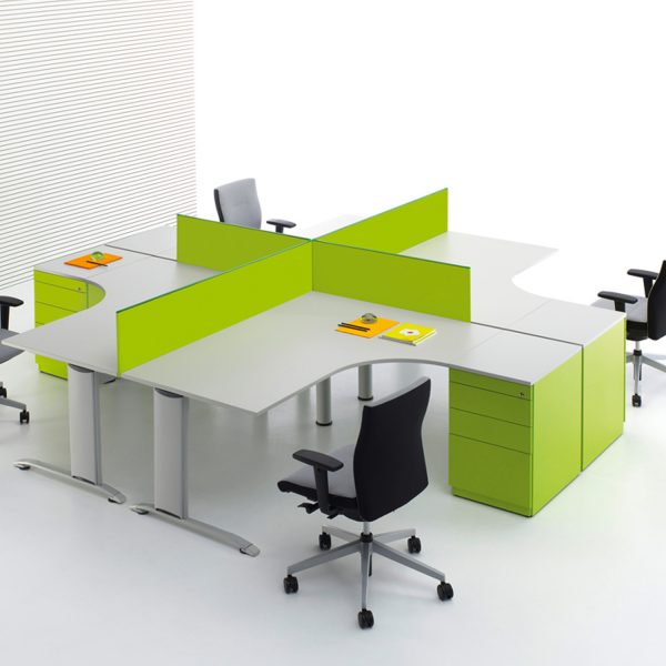 Guialmi, Zebra Desk System, Open plan office desk systems